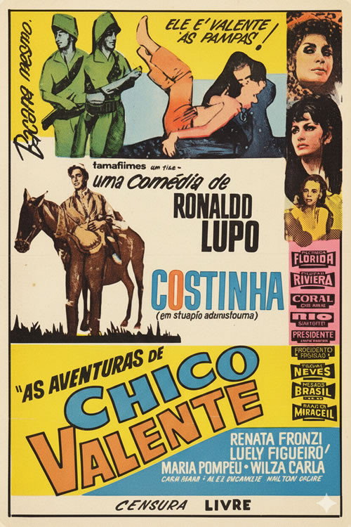 Movie poster for As Aventuras de Chico Valente (1968)