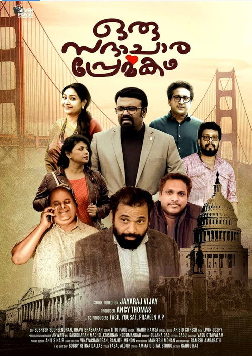 Movie poster for Oru Sadhachara Premakadha (2023)