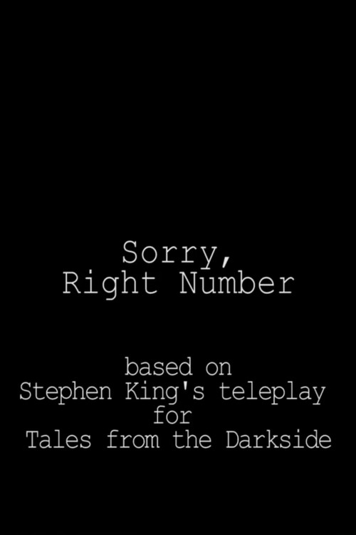 Movie poster for Sorry, Right Number (2019)