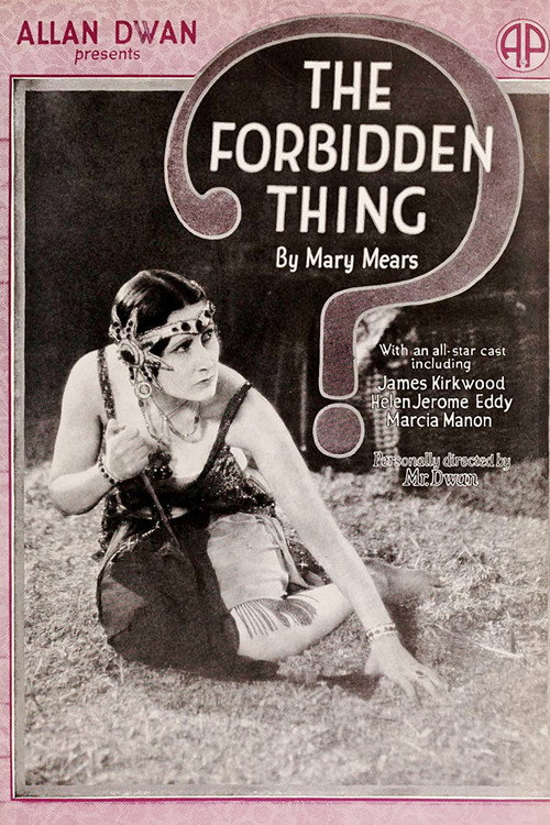 Movie poster for The Forbidden Thing (1920)