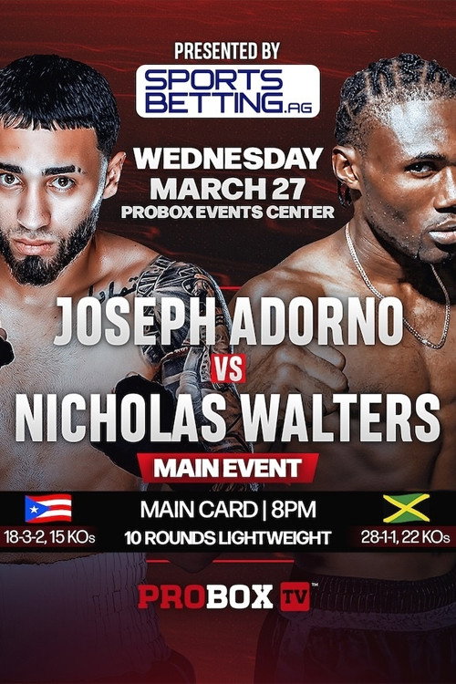 Movie poster for Joseph Adorno vs. Nicholas Walters (2024)
