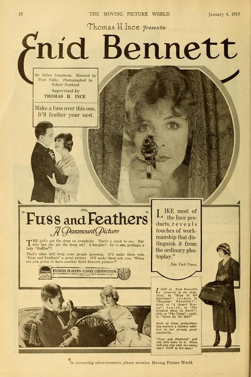 Movie poster for Fuss and Feathers (1918)