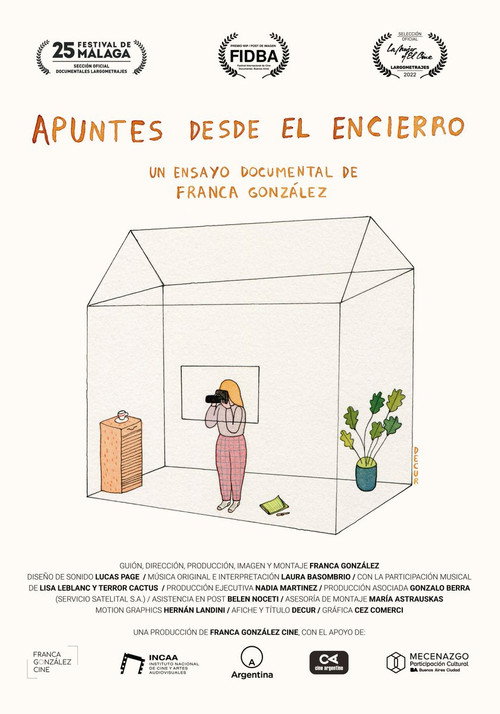 Movie poster for Apuntes desde el encierro (2022)