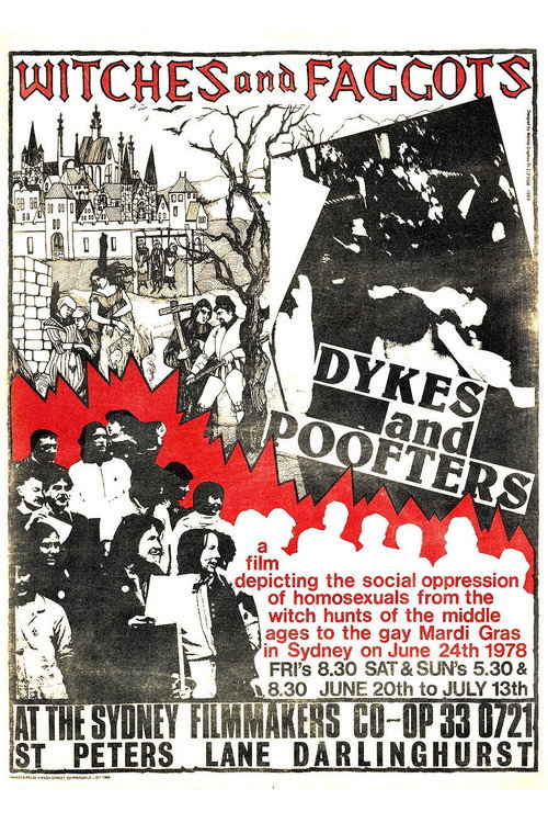 Movie poster for Witches, Faggots, Dykes and Poofters (1980)
