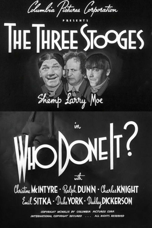 Movie poster for Who Done It? (1949)