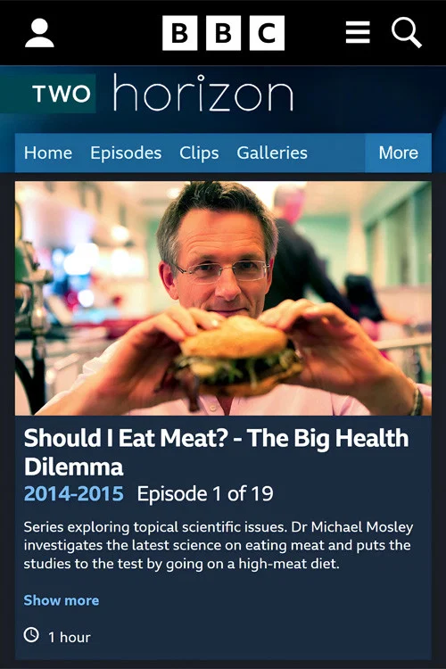 Movie poster for Should I Eat Meat? The Big Health Dilemma (2014)