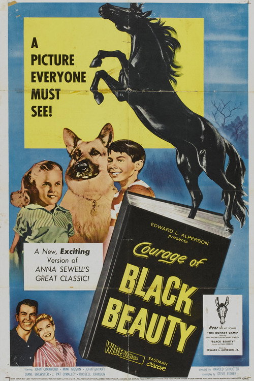 Movie poster for Courage of Black Beauty (1957)
