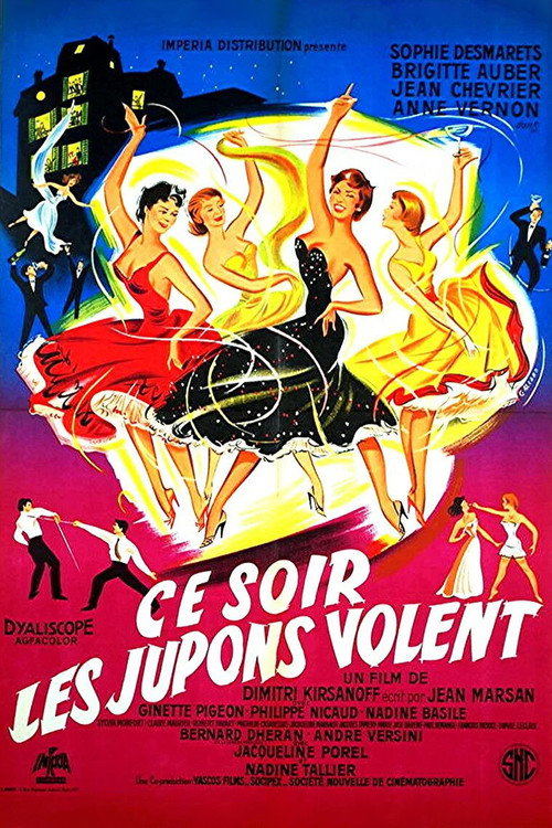 Movie poster for Tonight the Skirts Fly (1956)