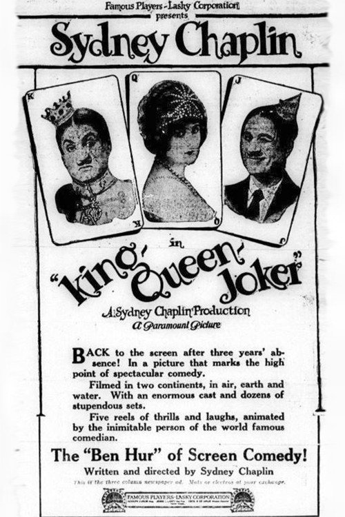 Movie poster for King, Queen, Joker (1921)