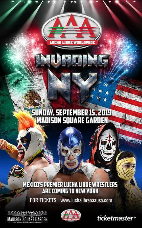 Movie poster for Lucha Libre AAA Invading New York (2019)
