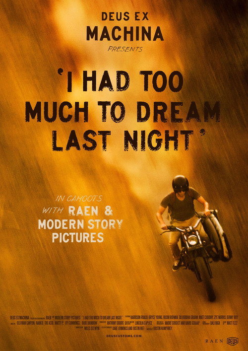 Movie poster for I Had Too Much To Dream Last Night (2014)