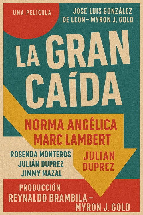 Movie poster for La gran caída (1958)