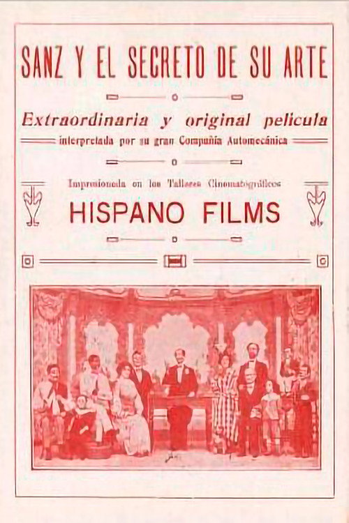 Movie poster for Sanz and the Secret of His Art (1918)