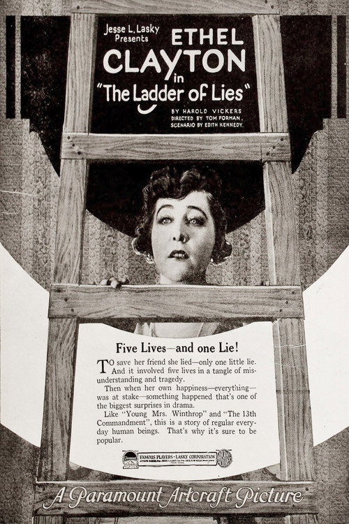 Movie poster for The Ladder of Lies (1920)