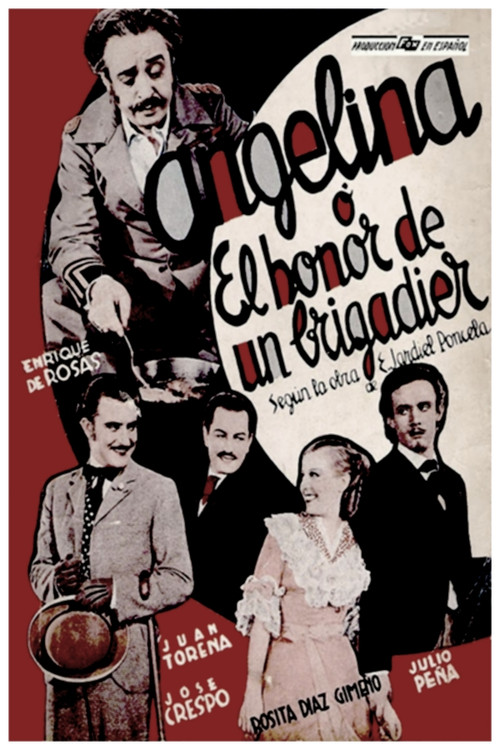 Movie poster for Angelina, o El honor de un brigadier (1935)