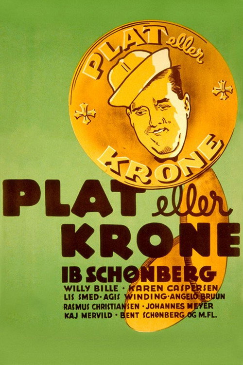 Movie poster for Plat eller krone (1937)