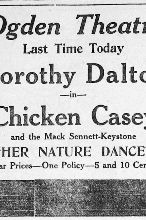 Movie poster for Chicken Casey (1917)