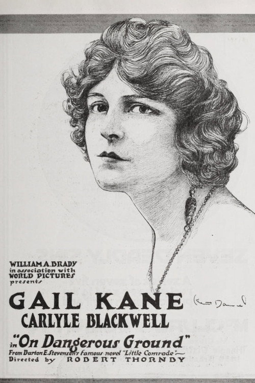 Movie poster for On Dangerous Ground (1917)