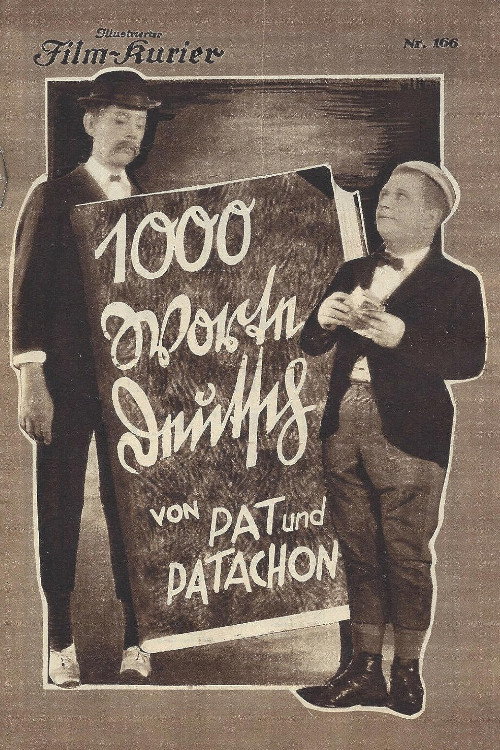 Movie poster for 1000 German words (1930)