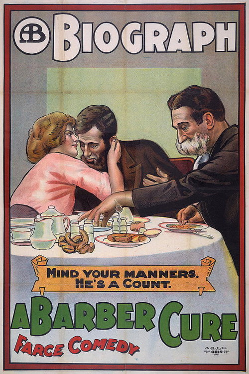 Movie poster for A Barber Cure (1913)