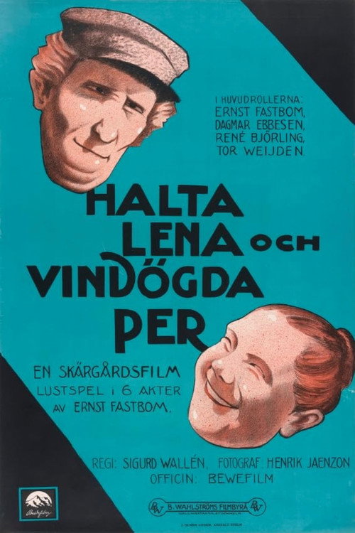 Movie poster for Halta Lena och vindögda Per (1924)
