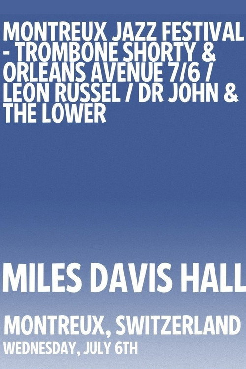 Movie poster for Dr. John & The Lower 911 - Montreux Jazz Festival (2011)