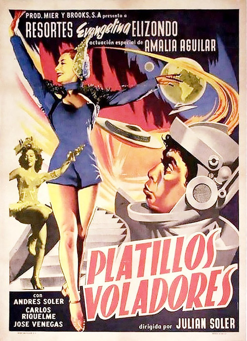 Movie poster for The Flying Saucers (1956)