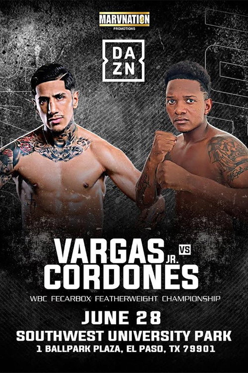 Movie poster for Fernando Vargas Jr. vs. Juan Carlos Cordones (2024)