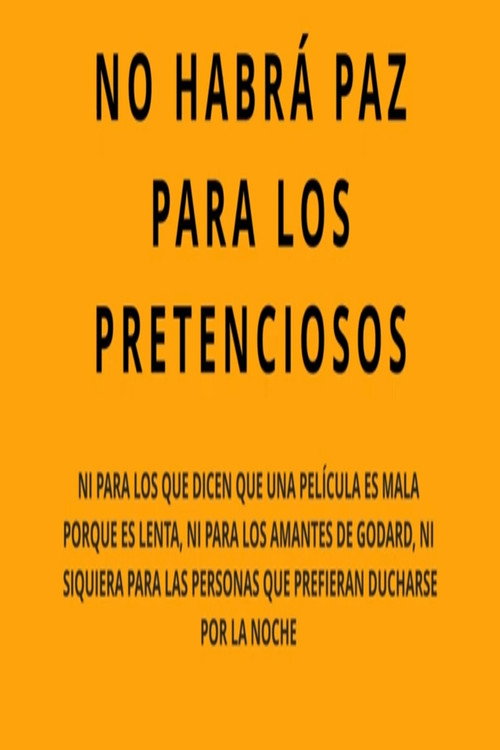Movie poster for No habrá paz para los pretenciosos (2023)