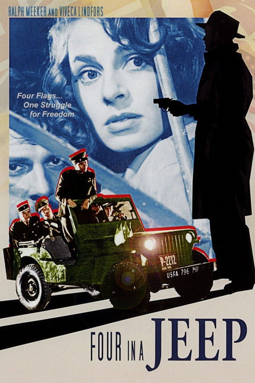 Movie poster for Four in a Jeep (1951)