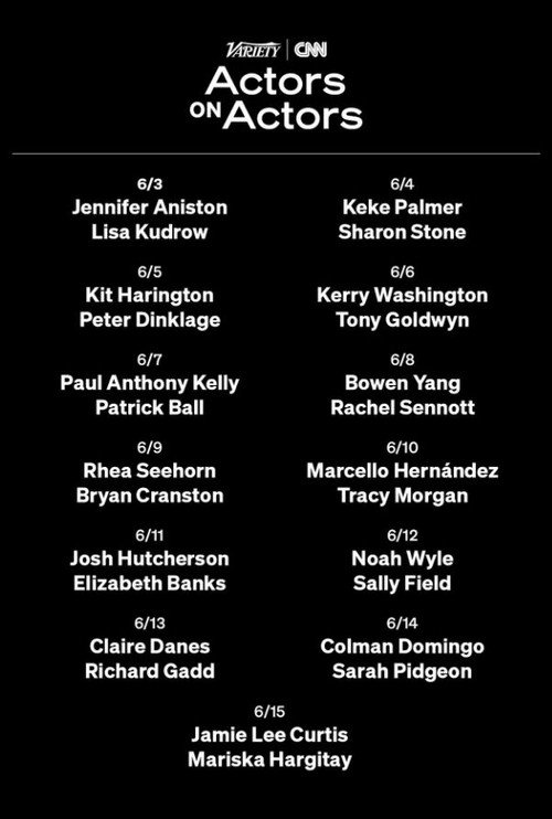 Series poster for Variety & CNN Actors on Actors (2025)