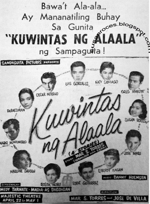 Movie poster for Kuwintas ng Alaala (1960)