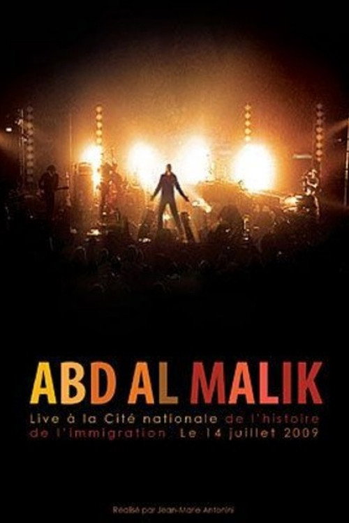 Movie poster for Abd Al Malik - Live à la Cité Nationale de l'Histoire de l'Immigration (2009)