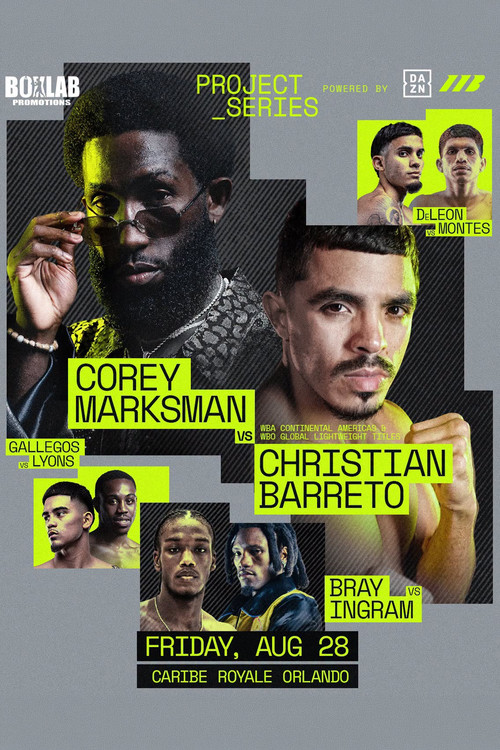 Movie poster for Corey Marksman vs. Christian Barreto (2026)