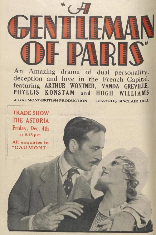 Movie poster for A Gentleman of Paris (1931)