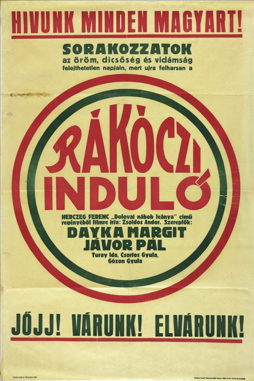 Movie poster for Rakoczi March (1933)