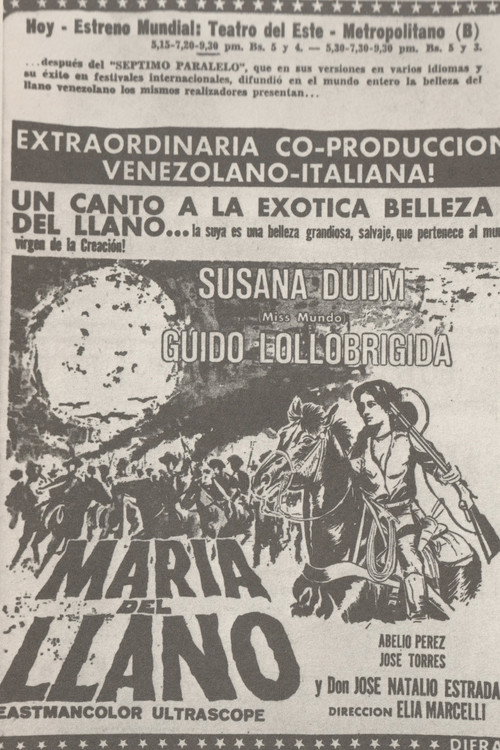 Movie poster for María del Llano (1965)