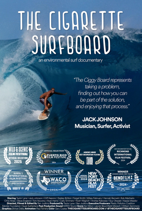 Movie poster for The Cigarette Surfboard (2024)