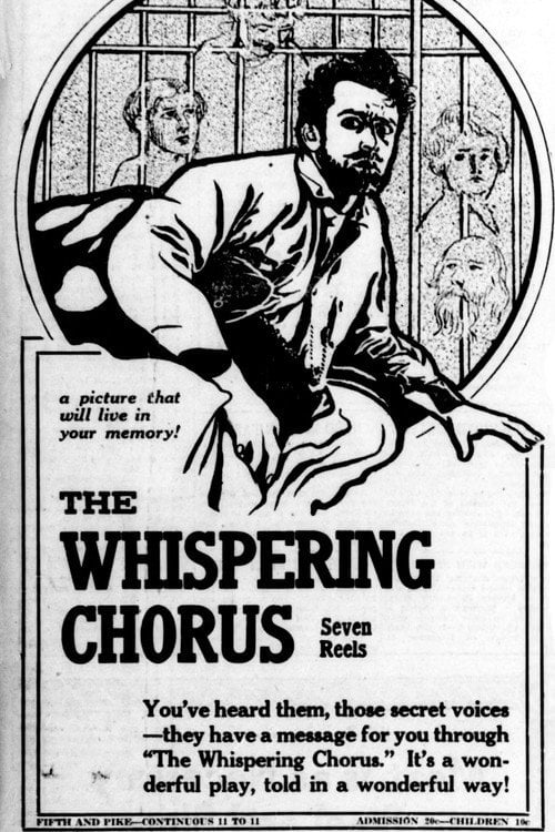 Movie poster for The Whispering Chorus (1918)