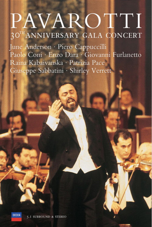 Movie poster for Pavarotti 30th Anniversary Gala Concert (1998)