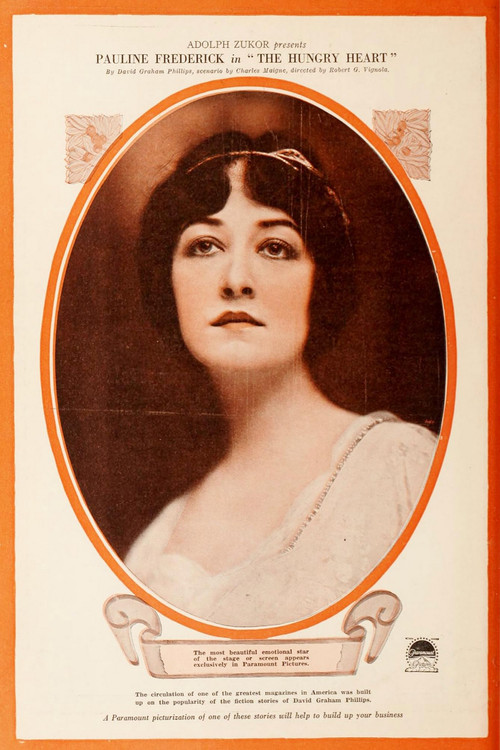 Movie poster for The Hungry Heart (1917)