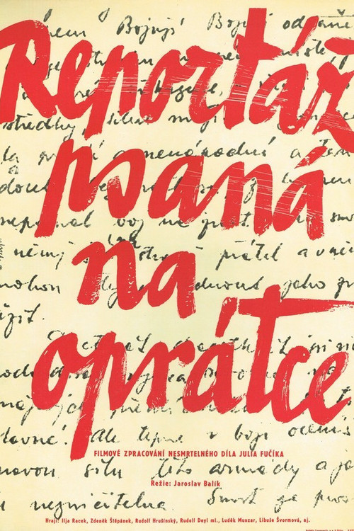 Movie poster for Reportáž psaná na oprátce (1962)