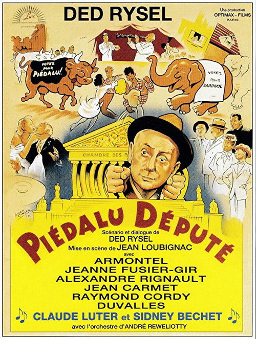 Movie poster for Piédalu député (1954)