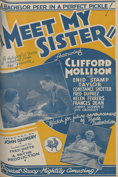 Movie poster for Meet My Sister (1933)