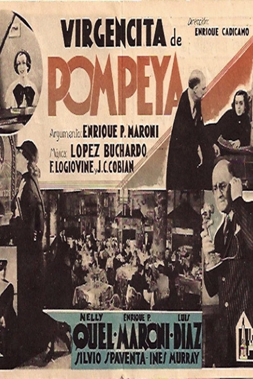 Movie poster for La virgencita de Pompeya (1935)