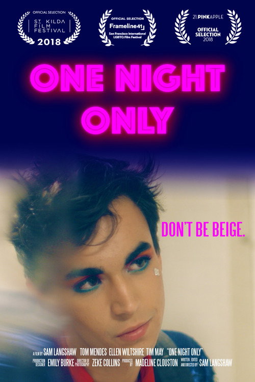 Movie poster for One Night Only (2017)