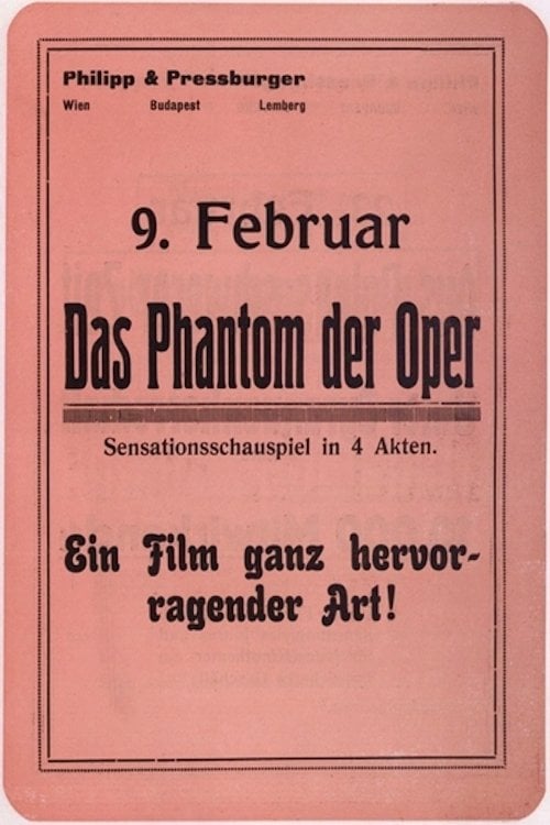 Movie poster for The Phantom of the Opera (1916)