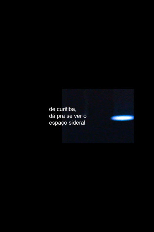 Movie poster for de curitiba, dá pra se ver o espaço sideral