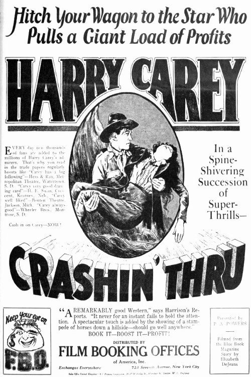 Movie poster for Crashin' Thru (1923)