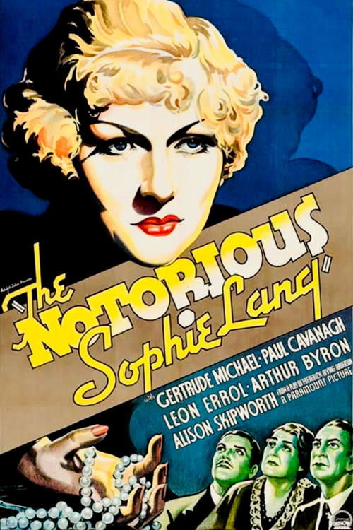 Movie poster for The Notorious Sophie Lang (1934)